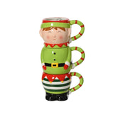 Kitchen Goods Dolomite Mug Elf Set of 3pcs 26cm - Green